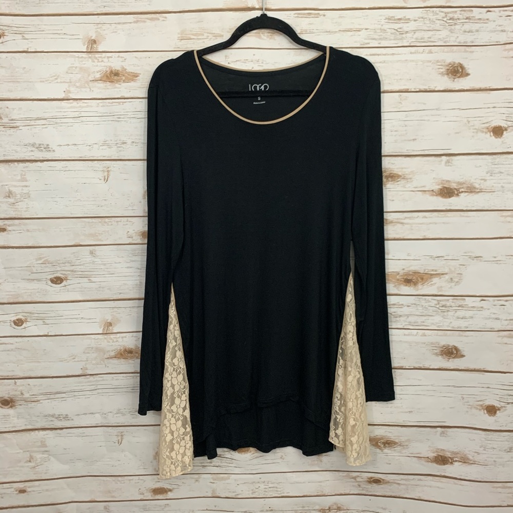 Logo By Lori Goldstein Black Beige Lace De…